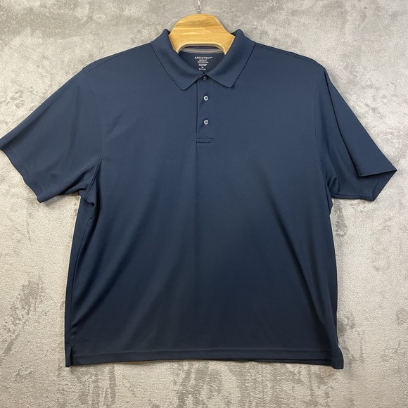 Architect Other - Architect‎ Golf Performance Men's 3XL Polo Dark Blue Short Sleeves Lightweight